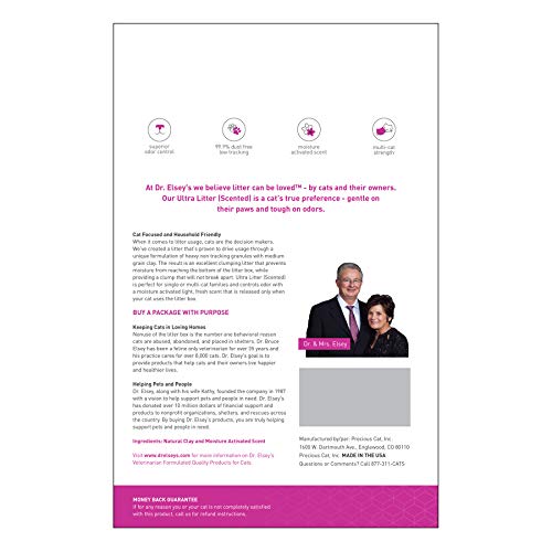 Dr. Elsey's Premium Clumping Cat Litter Ultra Scented 99.9 Dust