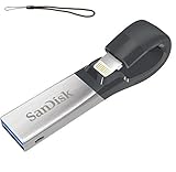 SanDisk iXpand 128gb Flash Drive 128gb 3.0 with Lanyard TRR 3.0 Mobile Flash Drive with Lightning connector For iPhones, iPads & Computers