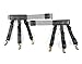 Shirt Stays,Jelinda 2 Piece Mens Elastic Suspender Garter Belts Non-slip Locking Clamps (2-Black White)