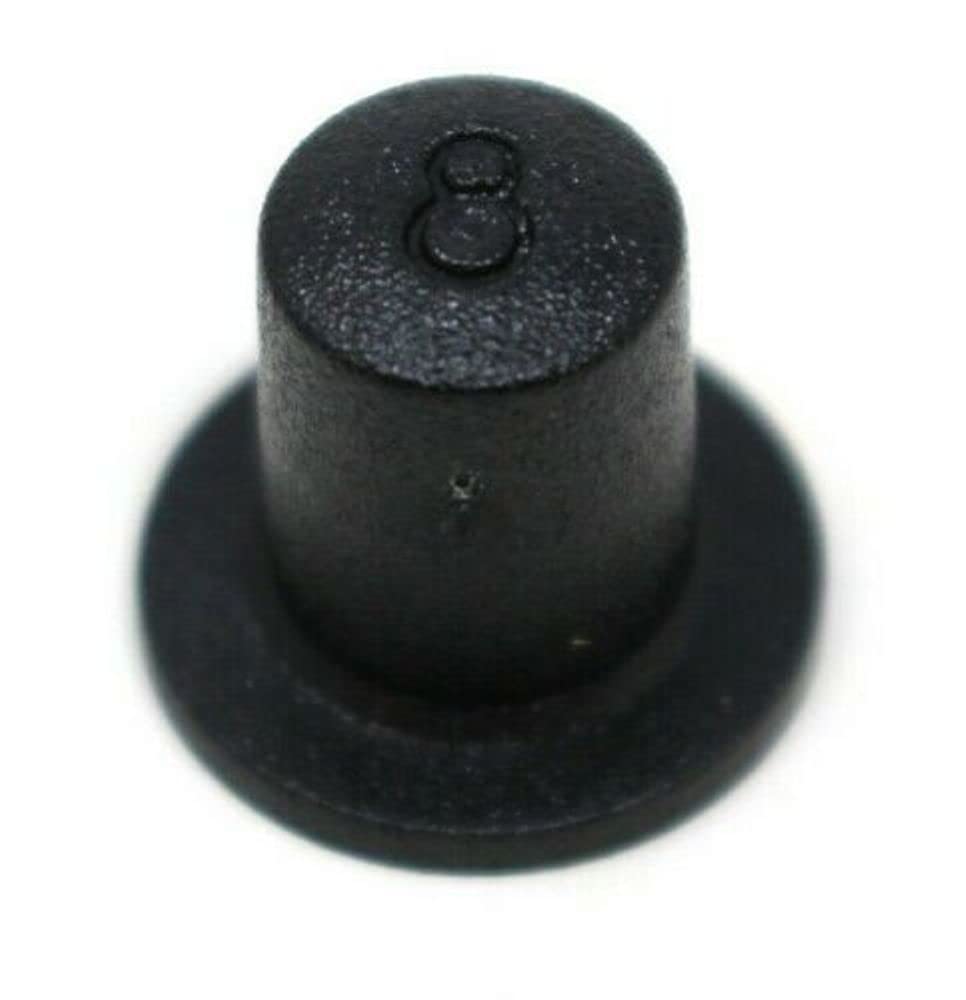 TERF® High Quality Black Plastic Protective Shouldered Cap Cover M8 (8mm) X 13mm Shouldered End Cap for Screw Thread Rod Stud Pipe Bolt End Protector Safety Cap Cover - Pack of 10