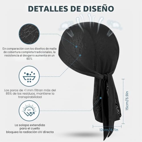 GXCROR Cooling Bandana Beanie Hat Sweat Absorbing Helmet Liner Skull Caps Doo Rag for Motorcycle Bike Running Outdoor Work