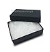 TheDisplayGuys - 25-Pack #32 Cotton Filled Cardboard Paper Jewelry Boxes Gift Case - Matte Black (3.3