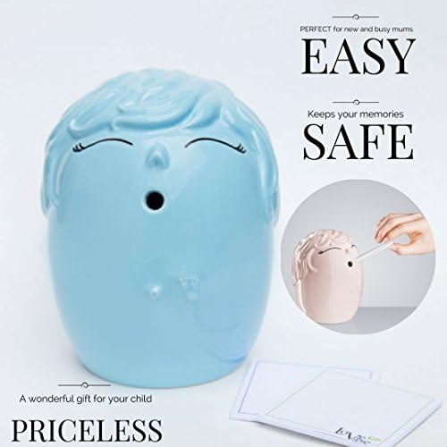 New Baby Gift and keepsake memory guest book - baby shower gift- christening gift - easy baby record memory keepsake - best baby shower gifts! Newborn Baby Girls and Boy Gifts (blue)