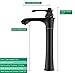 Purelux Wise Classic Deck Mount Bathroom Vessel Sink Faucet Single Lever Control Tall Spout Mixer Tap, Oil Rubbed Bronze Finish 10 Year Warranty