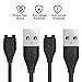 2 Pcs Garmin Fenix 5 / 5S / 5X Charger YiJYi Replacement USB Sync Charging Cable Wire for Garmin Fenix 5 5S 5X Forerunner 935 Smart Watch(Black)