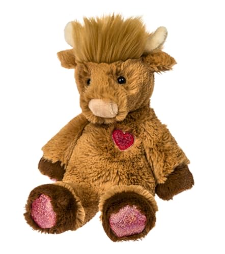 Mary Meyer Stuffed Animal Marshmallow Zoo Plush Soft Toy, 9-Inches, Honey Highland Cow