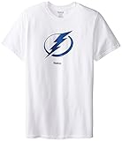 NHL Tampa Bay Lightning Men's Jersey Crest Tee, Large, White