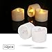 LED Candles Flickering Battery Operated Tea Lights LED Tea Lights Candles Tea Candles Battery Tea Lights Pack of 12 Electric Fake Candle Warm White Battery Operated Candles LED lights Battery Candle