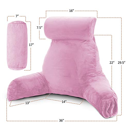 Nestl Reading Pillow Large Bed Pillow, Back Pillow for Sitting in Bed