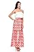 2LUV Boutique Women's Sleeveless Mixed Print Racerback Maxi Dress