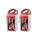 GARTPOT 14.8V 4S 1500mAh 75C Lipo Battery with XT60 Plug for RC Racing Drone FPV Quadcopter Helicopter (2 packs)