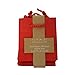 OccasionALL Red Gift Bags with Handles, Mini Holiday Gift Bags, Weddings, Birthdays, Retail & Merchandise Use, Party Favors, Shopping, Bulk, 4x2.75x4.5, 12 Pack