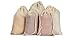Celestial Gifts Muslin Bags 50pcs 4x6, 100% Cotton Drawstring Bags for Party Favors, Tea, Coffee, Pars and Spices - Made in USA (Natural Hem & Drawstring)