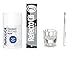 RefectoCil Pure Black Cream Hair Dye and Liquid Oxidant 3%  1.7 oz., Color Kit with Mixing Brush and Dish