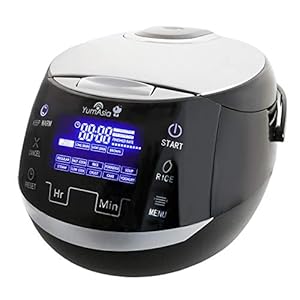 Yum-Asia-Sakura-Rice-Cooker-with-Ceramic-Bowl-and-Advanced-Fuzzy-Logic-8-Cup-15-Litre-6-Rice-Cook-Functions-6-Multicook-Functions-Motouch-LED-Display-220-240V-UKEU-Power-Black-and-Silver Yum Asia Sakura Rice Cooker with Ceramic Bowl and Advanced Fuzzy Logic (8 cup, 1.5 litre) 6 Rice Cook Functions, 6…