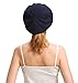 MIUK 2018 New Womens 100% Cashmere Beret Trendy Soft Stretch Knitted Beanie