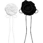 ShiQiao Spl Flower Floral Choker Necklace For Women Rose Collar Choker Necklaces for Women Wedding Flower Floral Accessories for Women