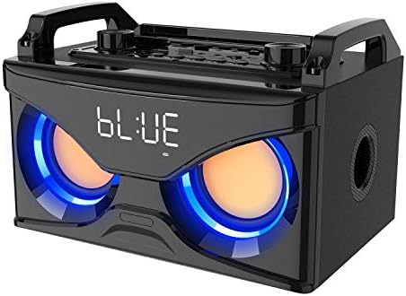 Bluetooth Wireless Stereo Speaker With Alarm Clock Radio – USB/TF/FM, LED Display, Outdoor Portable