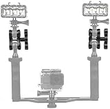 Peastrex 4 Pcs 1" Aluminum Ball Clamp Mount for Underwater Diving Light Arms view 5