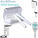 Car Humidifier Filter, Car Aromatherapy Essential Oil Diffuser Replacement Sticks, COSCOD Car Air Diffuser Sponges, 12 Pack Nanum Car Diffuser Filter
