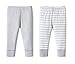 Lamaze Organic Baby unisex baby Pull on Jogger 2 Pack Pants, Gray Striped, 24 Months US