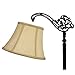 Upgradelights Eggshell Uno 12 Inch Lamp Shade Replacement for Down Bridge Lamp 8x12x8