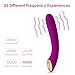 SVAKOM Becky Sex Toy G-Spot Vibrator with Ridged Motor Tip for Women， 5-Speed Massagers Rechargeable for Couples,Purple/Plum Red …