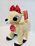 Clarice Female Reindeer Rudolph the Red Nosed Reindeer Plush Musical Song Lights up Red Cheeks 10