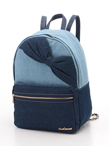 Amazon Cecil Mcbee セシルマクビー リボン付きリュック ブルー M