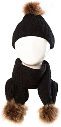 TRENDINAO Kids Baby Boys Girls Winter Warm Set Acrylic fibres Hats + Scarf
