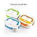 VECH Electric Lunch Box - 110v Heated Lunch Box - Electric Heating Lunch Box Food Heater Warming Bento Box for Home & Office Use (Orange)