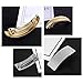 Hair Clips for Women Ladies, Funtopia 6 Pcs Simple Fashion Metal Hair Clips French Styles Hair Barrettes for Medium and Thick Hair, No Slip and Durable Automatic Clasp (Gold and Silver)