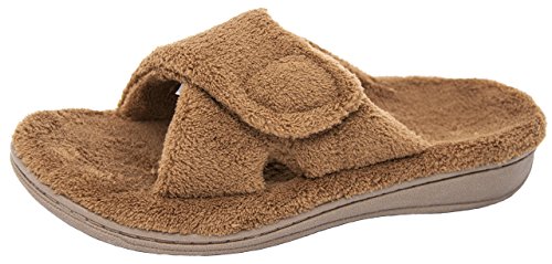 Vionic Womenâ€™s Indulge Relax Slippers â€“House Shoes Concealed Orthotic Support - Chestnut 8M