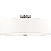 Livex Lighting 52142-91 5 Lt Brushed Nickel Ceiling Mount