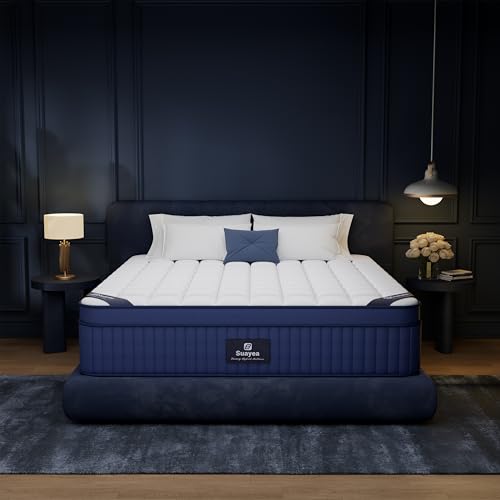 Queen Mattress, 2026 Upgraded Luxury 16 inch Queen Size Mattress in a