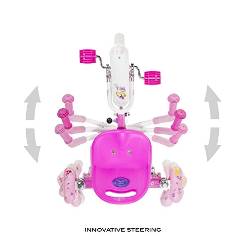 Mobo Tot Disney Princess A Toddler's Ergonomic Three Wheeled Cruiser Tricycle, Pink - Thumbnail 7