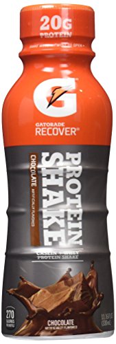 Gatorade G Series 03 Recover Protein Recovery Shake Chocolate, 11.16 FZ (Pack of 12)