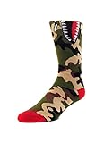 EM Socks Kids Shark Mouth OS Camo