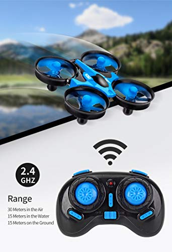 B-Qtech Mini Drone for Kids, RC Car for Kids & Beginners, Remote Control Boats for Pools and Lakes, RC Quadcopter, 3-in-1 Ground-Water-Air Mode with Auto Hovering, 3D Flip, Headless Mode - Thumbnail 3