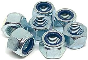 M20 (20mm) NYLOC P Type (Lock) Nuts ZINC Plated (Pack of 10)