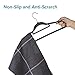 SMART ONYE Pack of 50 Non-Slips Velvet Hangers-Sturdy and Durable-Heavy Duty-Space Saving Velvet Suit Hangers with Tie Bar-360 Degree Swivel Hook-Notched Design for Tank Tops,Underwear and Dress-Gray