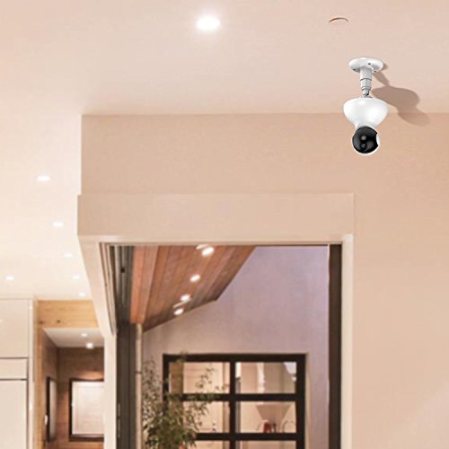 Wall Mount for YI Dome Camera and YI Cloud Home Camera, Myriann Wall Mounted Bracket Holder for YI Home Camera Height and Angle Adjustment with Nice Appearances for YI Home Security Camera,(White)