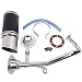 Glixal GY6 49cc 50cc 7-inch High Performance Racing Exhaust Muffler System 139QMA 139QMB Scooter Moped ATV Go Kart (Black)