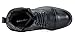 Bruno Marc Men's Apache-03 Black Faux Fur Lined Motocycle Combat Oxford Ankle Boots Size 10 M US