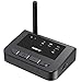 Nulaxy HD Long Range Bluetooth Transmitter for TV, Bluetooth 5.0 Transmitter Receiver Adapter for PC Audio, Home Stereo, Optical Digital, AUX & RCA, No Lip Sync Delay - BR04