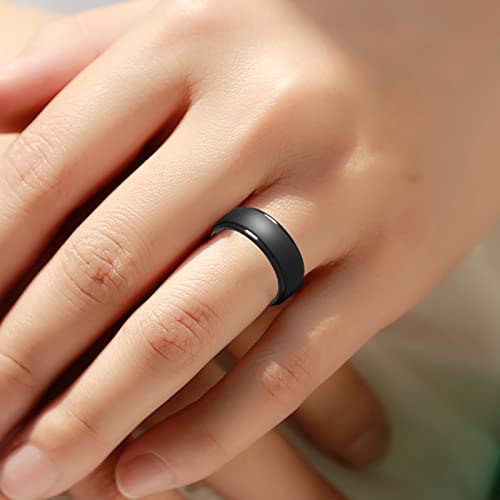 Outsta Toys Silicone Wedding Rings for Men Step Edge Rubber