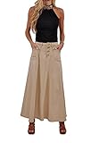 Style J Khaki Charm Denim Skirt
