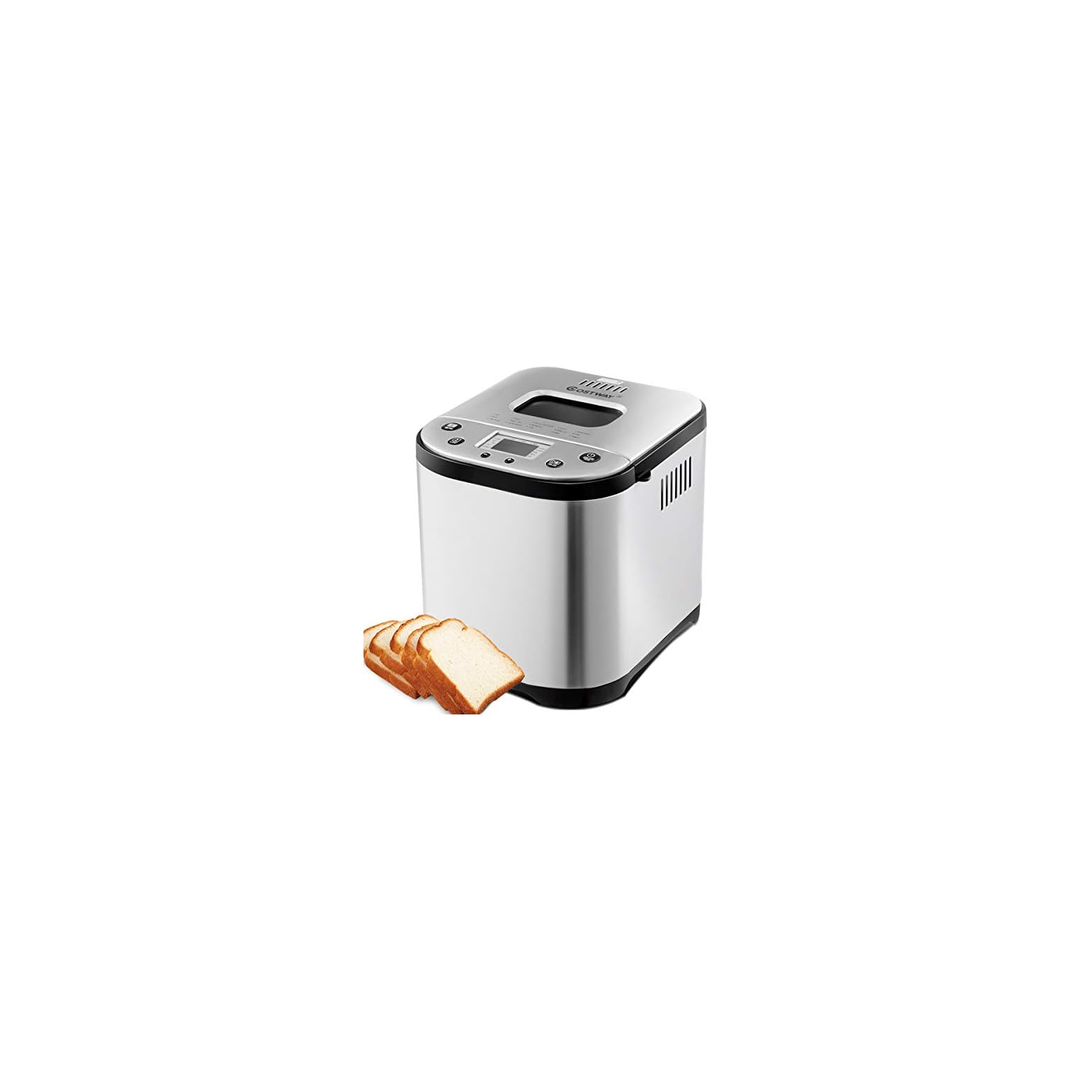 COSTWAY Bread Maker, 15 Programmable Multifunctional Bread Machine with