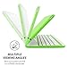 iPad Mini 1 / 2 / 3 360 Rotatable Keyboard Case, Snugg - Ultra Slim Keyboard Cover Case with Bluetooth Connectivity For Apple iPad Mini 1 / 2 / 3 Retina (Green)
