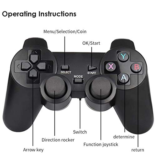 Atopoo USB Wireless Handheld Video Game Console, HD Classic Game Console Built-in 3500 Game in TF Card ,and 2 2.4G Dual… - Image 3